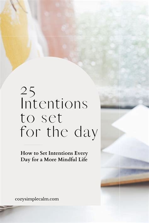 Living with Intention: Setting Daily Mindful Goals